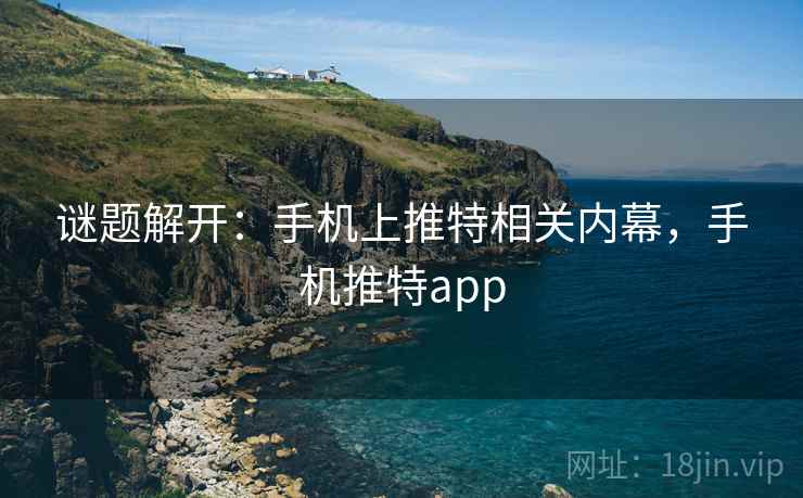 谜题解开：手机上推特相关内幕，手机推特app